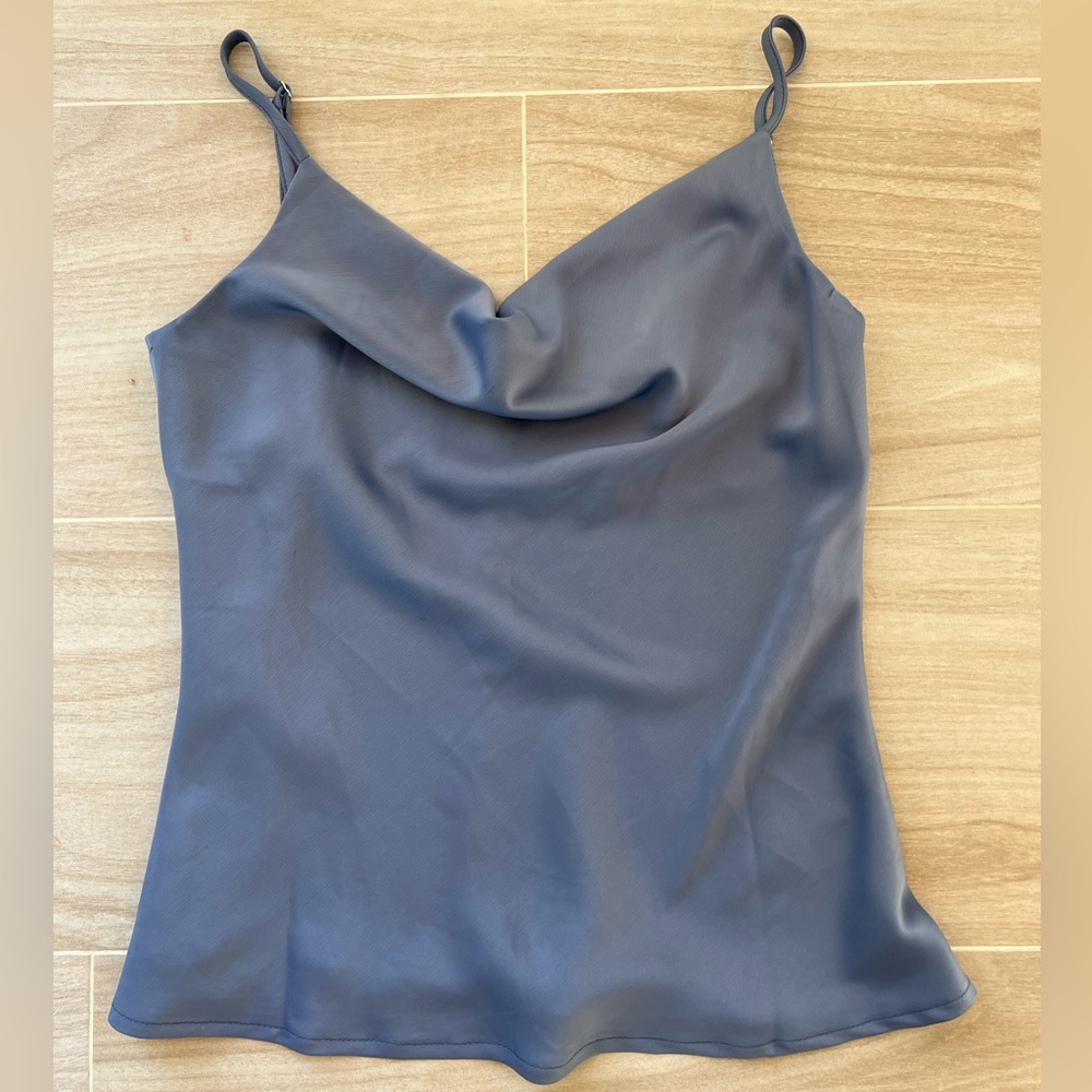 fab’rik Silk Cow Neck Tank Top